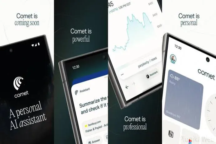 Preview of Comet, a personal AI assistant, featuring its powerful capabilities and professional interface.