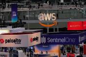 rsa-conference-cybersecurity-expo-booths-aws-palo-alto-sentinelone